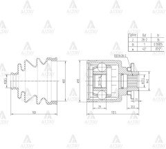 Aks Kafası İç B-2500 Ranger / Sol 28X36X42 6M343B414Ba
