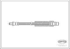 E60-65 Fren Hortumu 303 Mm Arka34321154904