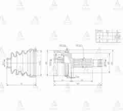 Aks Kafası Dış I-30 08-11 / Benzinli 1.4 Absli 27X22X60