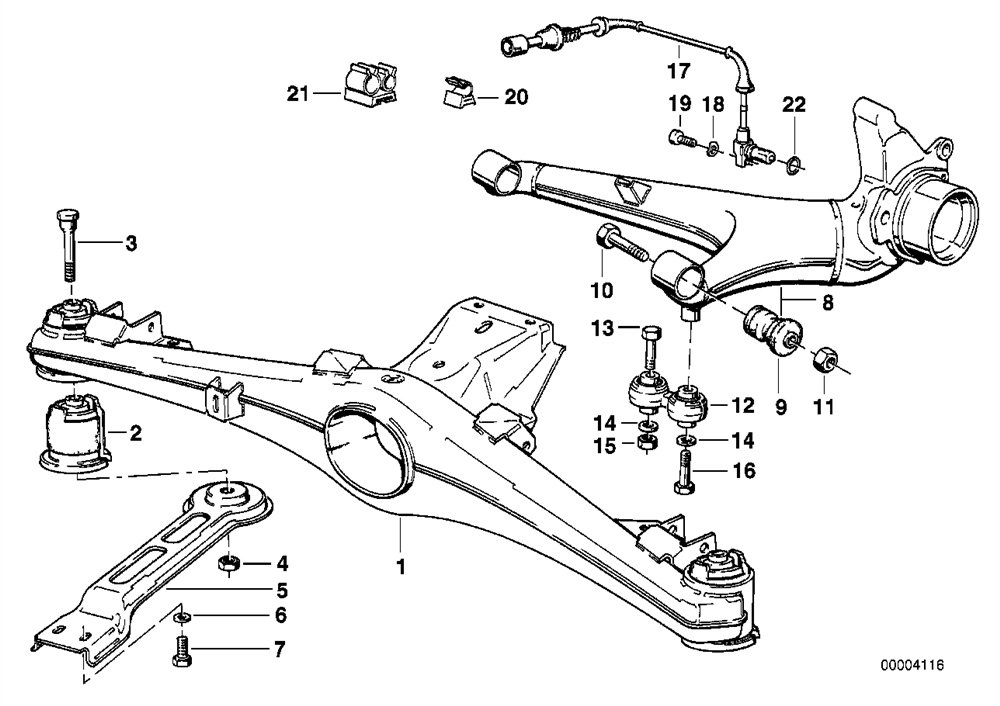SALINCAK BMW ARKA SAĞ E28 E34 5 SERİSİ 1985-1996 33321132330