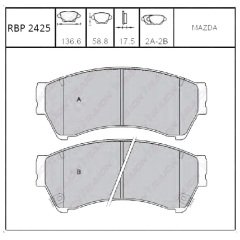 On Fren Balata - Mazda-6 08-> Rbp2425