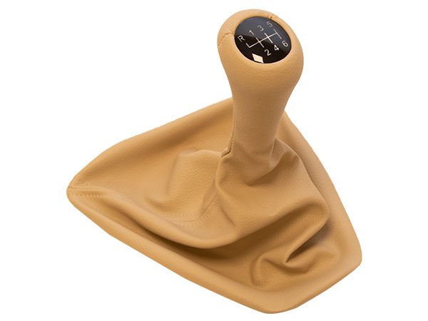 Topuzlu Vites Körüğü E90+LCI E92+LCI -6 İleri- Man.Şanz; (Bej; Suni Deri) Işıklı