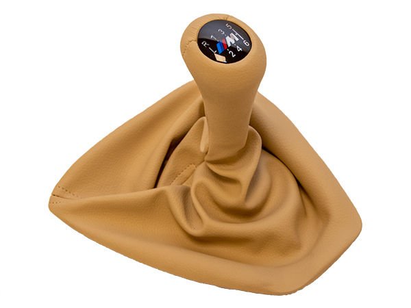 Topuzlu Vites Körüğü E90+LCI E92+LCI -6 İleri- Man.Şanz; (Bej; Suni Deri) Işıklı -///M-