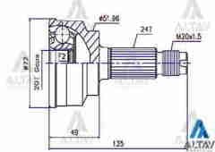 Aks Kafası Dış Prıde / 24X20X52 Kk15025600A