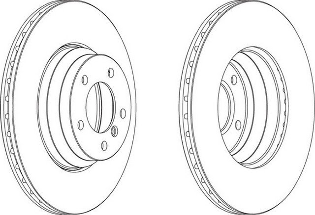 Opel Fren Disk Ön Astra G 569059 569059 90497879 9117677