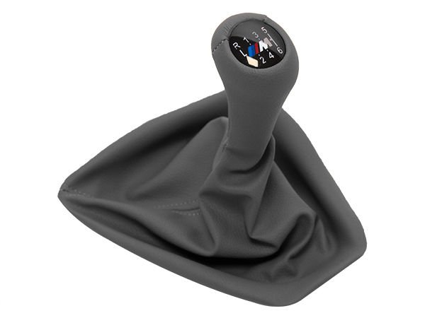 Topuzlu Vites Körüğü E90+LCI E92+LCI -6 İleri- Man.Şanz; (Gri; Suni Deri) Işıklı -///M-