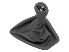 Topuzlu Vites Körüğü E90+LCI E92+LCI -6 İleri- Man.Şanz; (Gri; Suni Deri) Işıklı -///M-