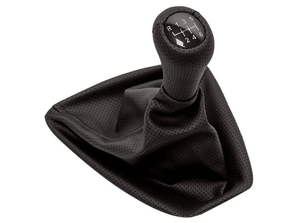 Topuzlu Vites Körüğü E90+LCI E92+LCI -6 İleri- Man.Şanz; (Siyah; Noktalı; Suni Deri) Işıklı