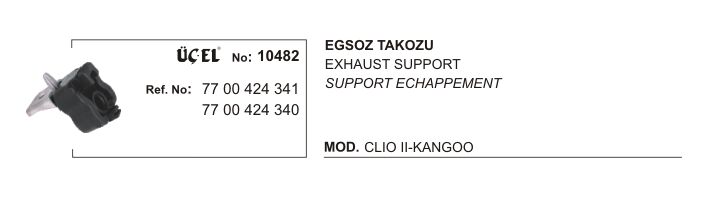 EKSOZ TAKOZU 10482 CLIO II KANGO 7700424341 7700424340