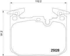 Fren Balatası Ön Spor Tip 120-316-320 F20-30 2012-19 - 34116878876