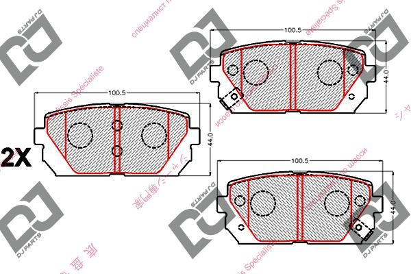 FREN BALATASI ARKA IX35 / SORENTO 10- / I20 08- / IX20 10- / I30  07- / SANTAFE 10- / SPORTAGE 10- 58302-2SA70 / 58302-2YA50