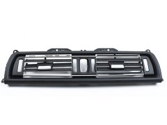 Klima/Kalorifer Izgarası F10+LCI Ön Orta; (4 Bölge) Nikelajlı Siyah - 64229166891