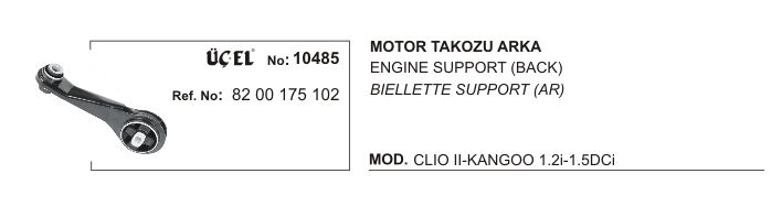 MOTOR TAKOZU 10485 CLIO II (98 ) 1.2 16V D4F (8200175102)