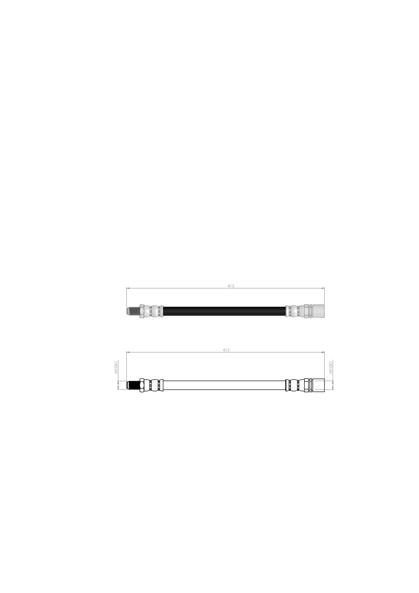 FREN HORTUMU ARKA HILUX II (4X4) 87-05 9694034205 - 9694034206 - J9694034205 9094702491