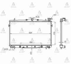 Radyatör Su Elantra  96-01 (At) 2531029750