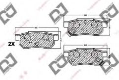 FREN BALATASI ARKA CIVIC 92-98  SI/160ps / INTEGRA / JAZZ / CITY / CRX 92- / ROVER 43022TG0T00 - 43022SR3G01 - 43022SR3G00 - 43022TF0G00 -