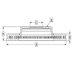 Dısk Fren Ayna On (300/6)-D22 (4Wd) 02>/Patfınder R50 98> 26254