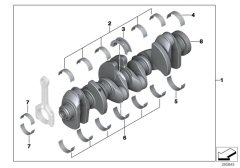 YATAK ANA N40 025 BMW ADET KENAR ALT E46 E90 E92 E93 3