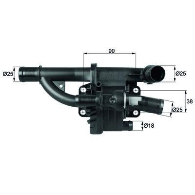 Termostat 83C Ford/Peugeot/Cıtroen Th 40 83