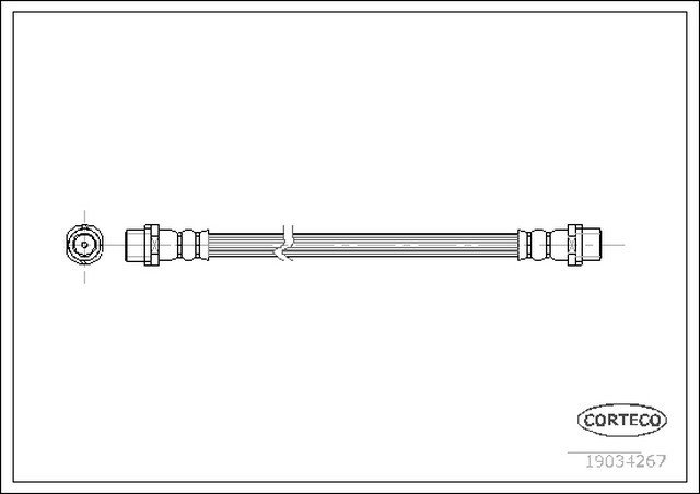 Fren Hortumu Arka Ara 260mm T5  - 7H0611775B