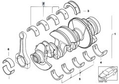 YATAK ANA N45/42/40/0.50 BMW ADET ÜST E46 E90 E92 E93 3
