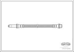Fren Hortumu Arka 234mm T5  - 7H0611776C