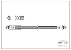 Fren Hortumu Arka 258mm Gf5-Cd3  - 1K0611775C