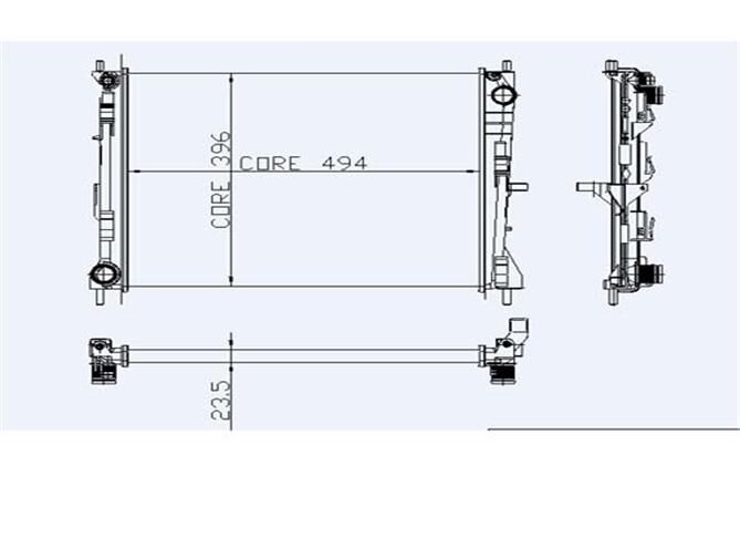 RADYATÖR 0518572AL CLIO III MODUS 1.5 DCI 1.2 16V 1.4 1.6 AC + KLİMASIZ MEKANİK