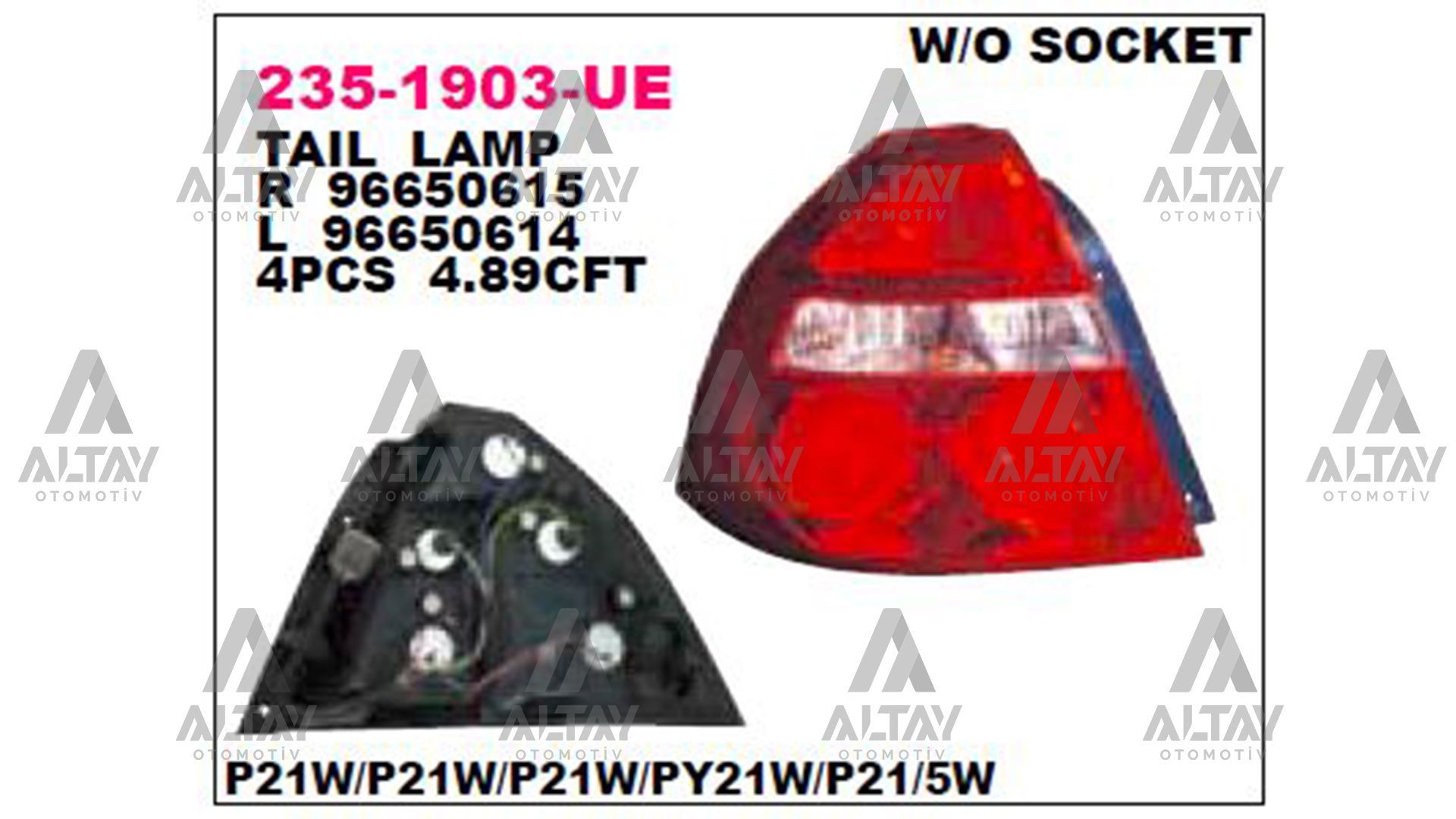 STOP LAMBASI KALOS (T200) HB 03-08 SAĞ