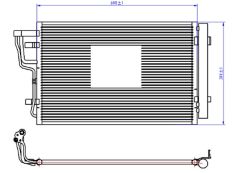KLIMA RADYATORU I30 07-11 / CEED     BENZINLI  -  610x390x12 97606-2H000