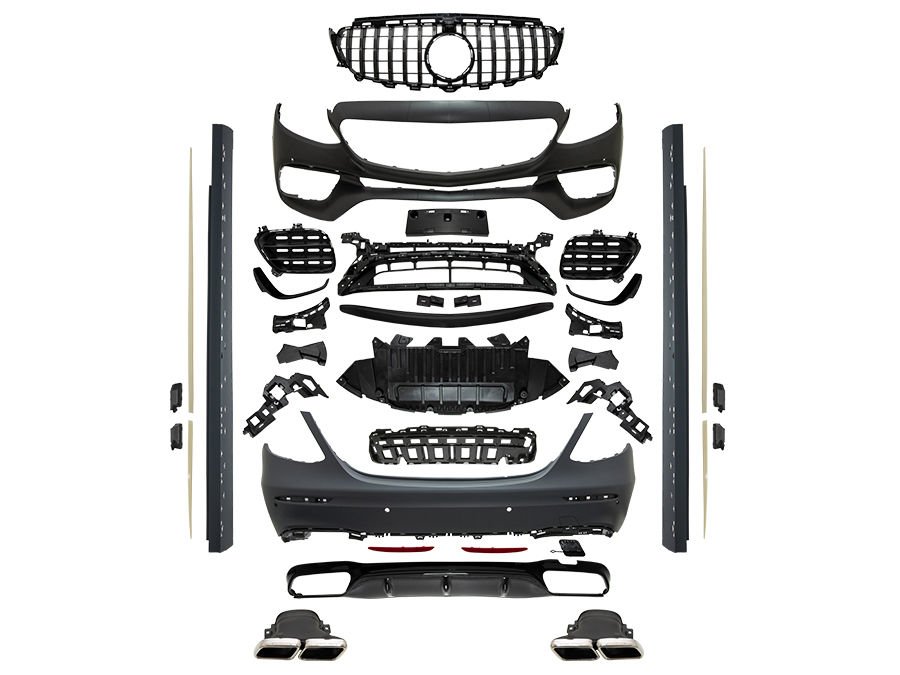 Gövde Kiti W213 PDCli:Ön/Arka, 00-00-Çıkış, Panj-lu, Egz.Uçlu -AMG E63- 2016-19