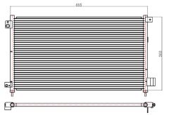 KLIMA RADYATORU ACCORD 2.0 - 2.4 03-08     672x380x16 80110-SDA-A01 / 80110-SEA-003
