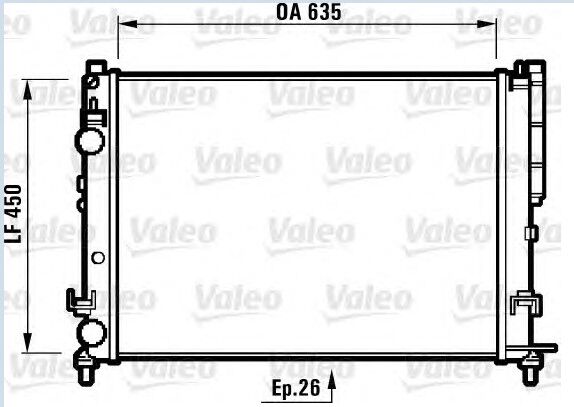 RADYATÖR 0550502AL LAGUNA (95 01) 1.6İ 16V 1.8İ