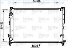 RADYATÖR 0550502AL LAGUNA (95 01) 1.6İ 16V 1.8İ
