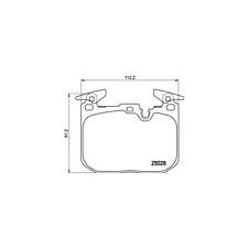 FREN BALATASI ON BMW F20, F21, F30, F80, F32, I12 SPORT PACK / 25028