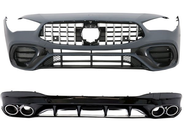 Gövde Kiti C118 PDCli:Arka, 00-00-Çıkış, Panj-lu, Egz.Uçlu -AMG CLA45- 2019-