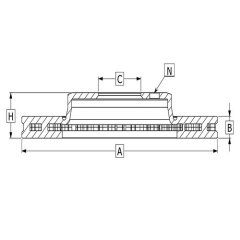 Fren Dıskı On (262-5)-Tata-Telcolıne 2Wd 97-07 43134