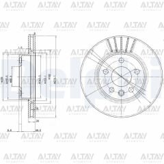 FREN DISKI TRANSPORTER T4  96-03 2.5 TDI ON HAVALI 280-5 (SET)