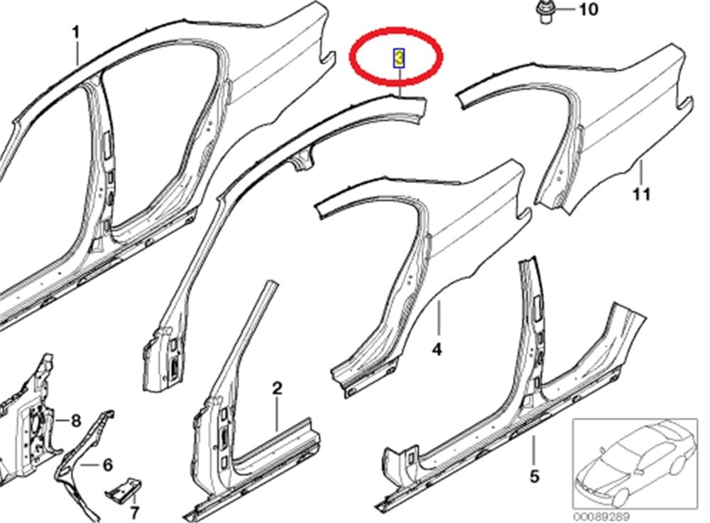 TAVAN YAN SACI E46/4/L BMW 41218228231
