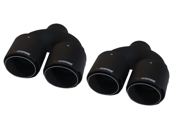 Egzoz Ucu Universal (Çiftli); 89mm (Siyah) -AKRAPOVIC- - -