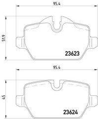 Fren Balatası Arka 116-118-320i E87-90 2008-11 - 34216788183