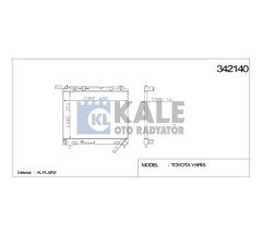 Radyatör Su Yarıs 06-12 Dizel D4D (Mt) Brazıng