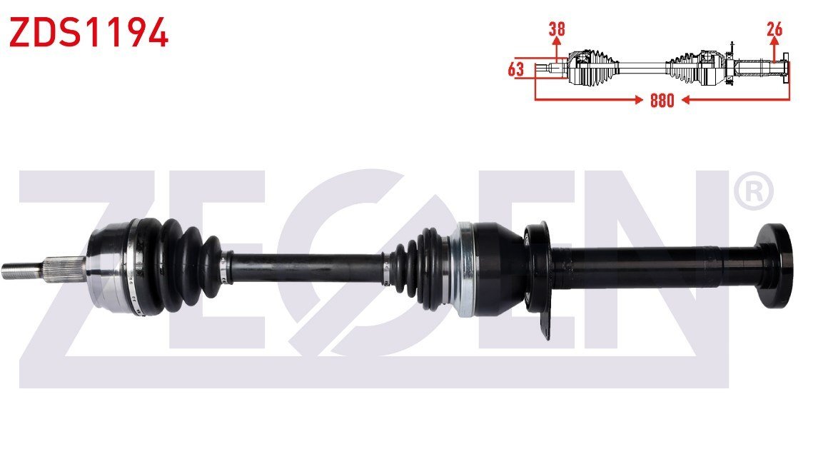 Komple Aks Sag On Volkswagen Transporter Vı 2.0 Tdı 140 Hp Uzunluk 880Mm 2011-7E0407272Ar 7E0407272Px 7E0407272T 7E0407452Hx 7E0407452X 7E0407272B 7E0407272P