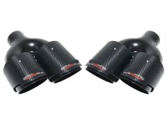 Egzoz Ucu -BMW- (Çiftli); 89mm (Siyah) OEM-Kalite -///M- - ---