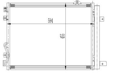 KLIMA RADYATORU I10 08=>     594x455x16 97606-0X000