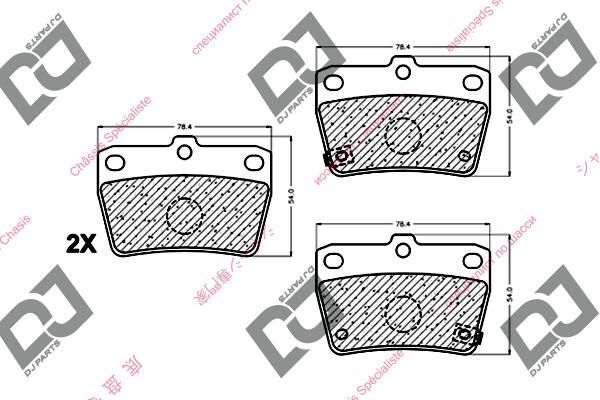 Fren Balatası Arka Rav4 00-05 / Tıggo 08-12 04466-Yzzd3 - 04466-42010 - 04466-42020 - 04466-42030 - 04466-42040 - 04466-42050