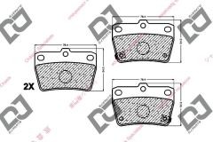 Fren Balatası Arka Rav4 00-05 / Tıggo 08-12 04466-Yzzd3 - 04466-42010 - 04466-42020 - 04466-42030 - 04466-42040 - 04466-42050