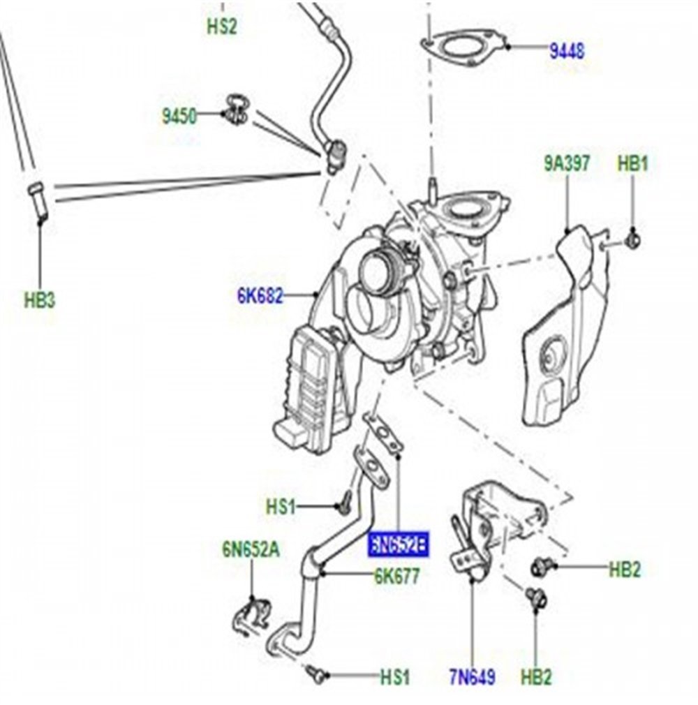 TURBO BORU CONTASI LAND ROVER LR087348