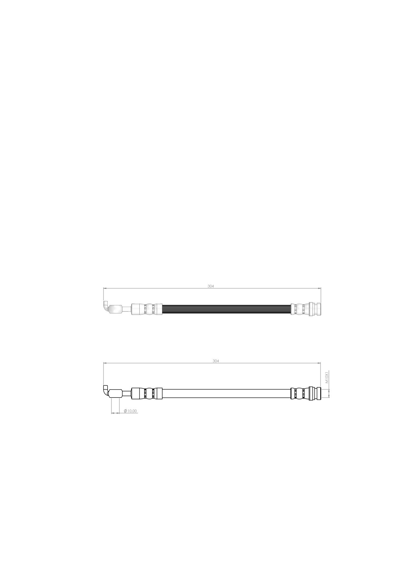 FREN HORTUMU ARKA  SOL İ30 - CEED ELK. EL FRENİ  2013/- 58737A6400