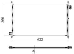 KLIMA RADYATORU ACCORD 2.0 98-03     632x360x16 80100-S84-A00